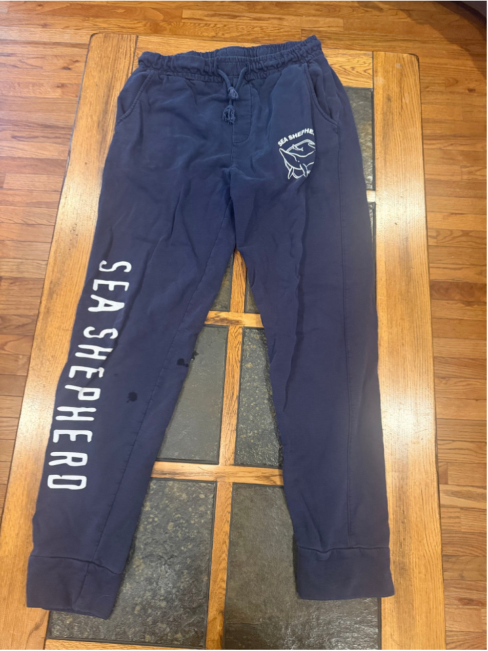 Women's Sea Shepherd Joggers Size M Blue White